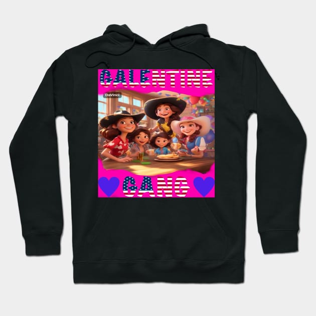 Galentine gang night out Hoodie by sailorsam1805